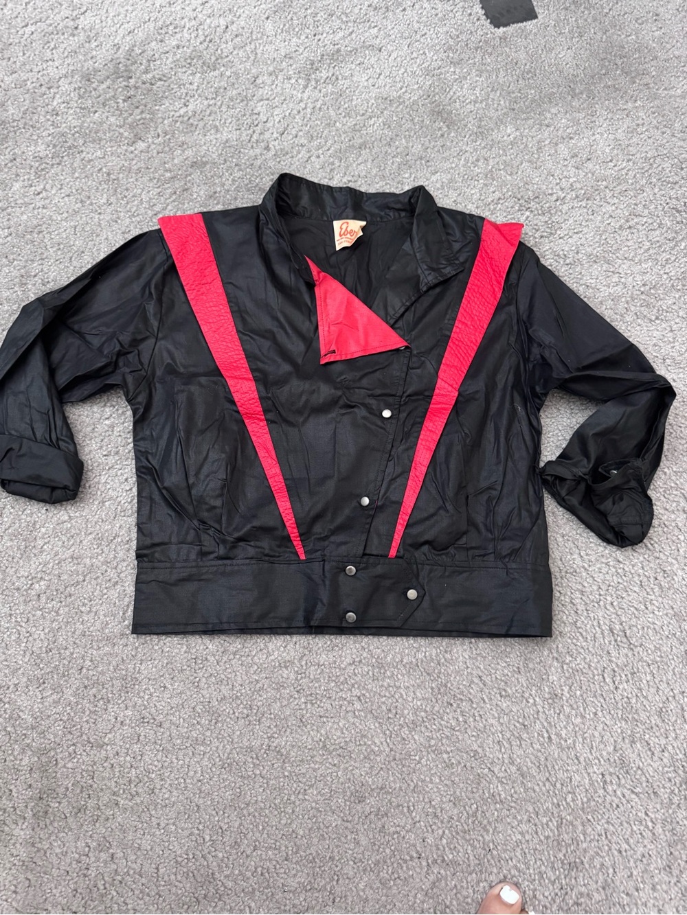 Michael Jackson -Black light Jacket with Bright Red reverse thriller colors